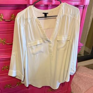 Torrid white Blouse for Women Harper shirt size 1
